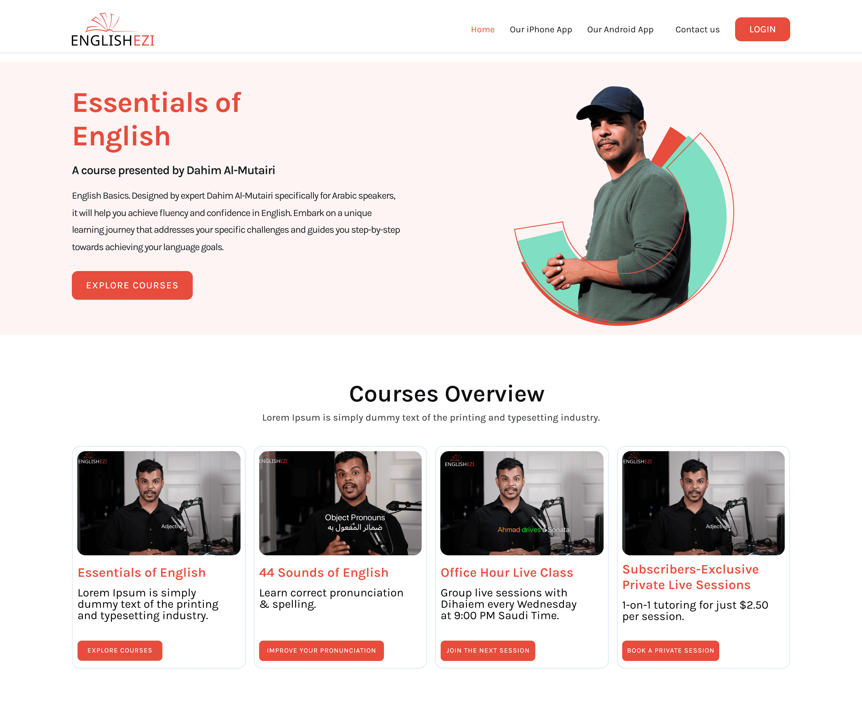 EnglishEzi — live site preview